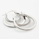 Cr&eacute;oles Argent Blanc Linnette Oxydes De Zirconium - Cr&eacute;oles Femme | Marc Orian