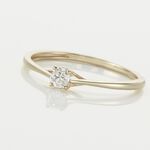 Bague Solitaire Or Jaune Solenia Diamant - Parures de mariage Femme | Marc Orian