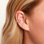 Bijoux D'Oreilles Poly Argent Blanc - Piercings d'oreilles Femme | Marc Orian