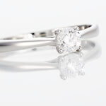 Bague Solitaire Victoria Or Blanc Diamant - Solitaires Femme | Marc Orian