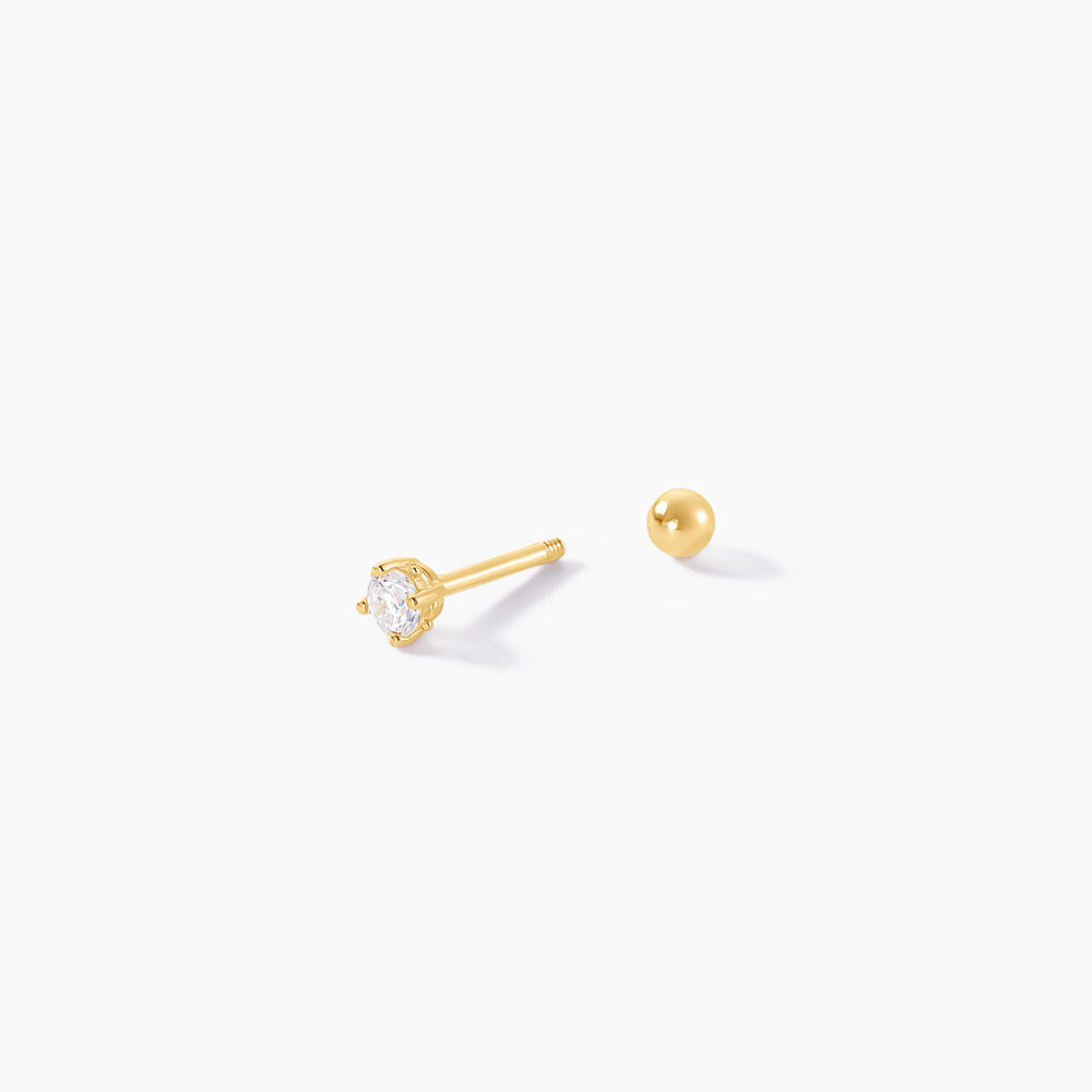 Piercing D'oreilles Joanina Or Jaune Oxyde De Zirconium - Piercing Conch Femme | Marc Orian