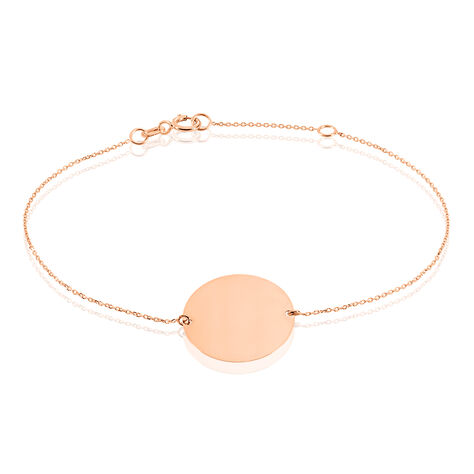Bracelet Pastille Gravable Or Rose - Bracelets chaînes Femme | Marc Orian