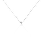 Collier Or Blanc Abidan Diamants - Colliers avec pierres Femme | Marc Orian