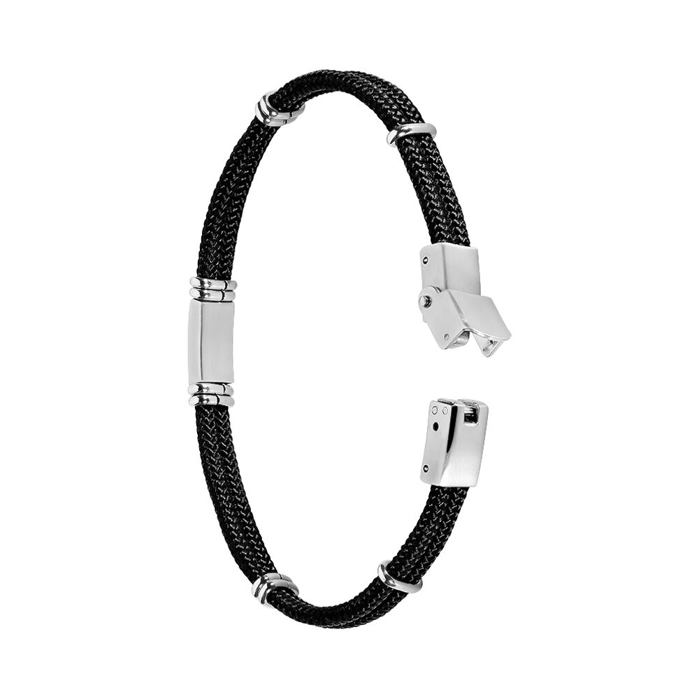 Bracelet Yannik Acier Blanc - Bracelets cordons Homme | Marc Orian