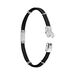 Bracelet Yannik Acier Blanc - Bracelets cordons Homme | Marc Orian