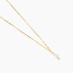 Collier Or Jaune Audrea Perle De Culture Oxydes De Zirconium - Colliers avec pierres Enfant | Marc Orian