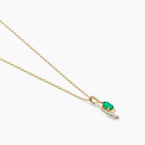 Collier Emotion Or Jaune Emeraude Diamant - Colliers Femme | Marc Orian