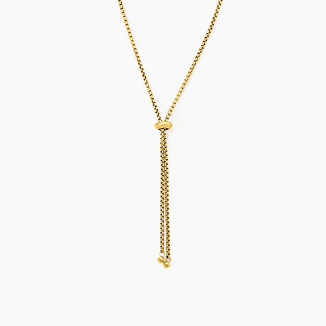 Collier Hollie Acier Jaune - Sautoirs Femme | Marc Orian