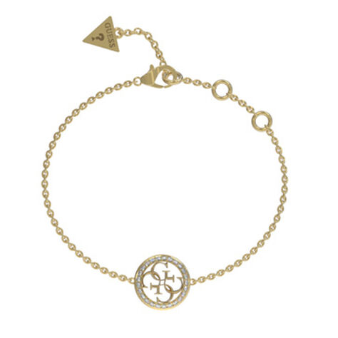 Bracelet Guess Life In 4G Acier Jaune Oxyde De Zirconium - Bracelets cha&icirc;nes Femme | Marc Orian