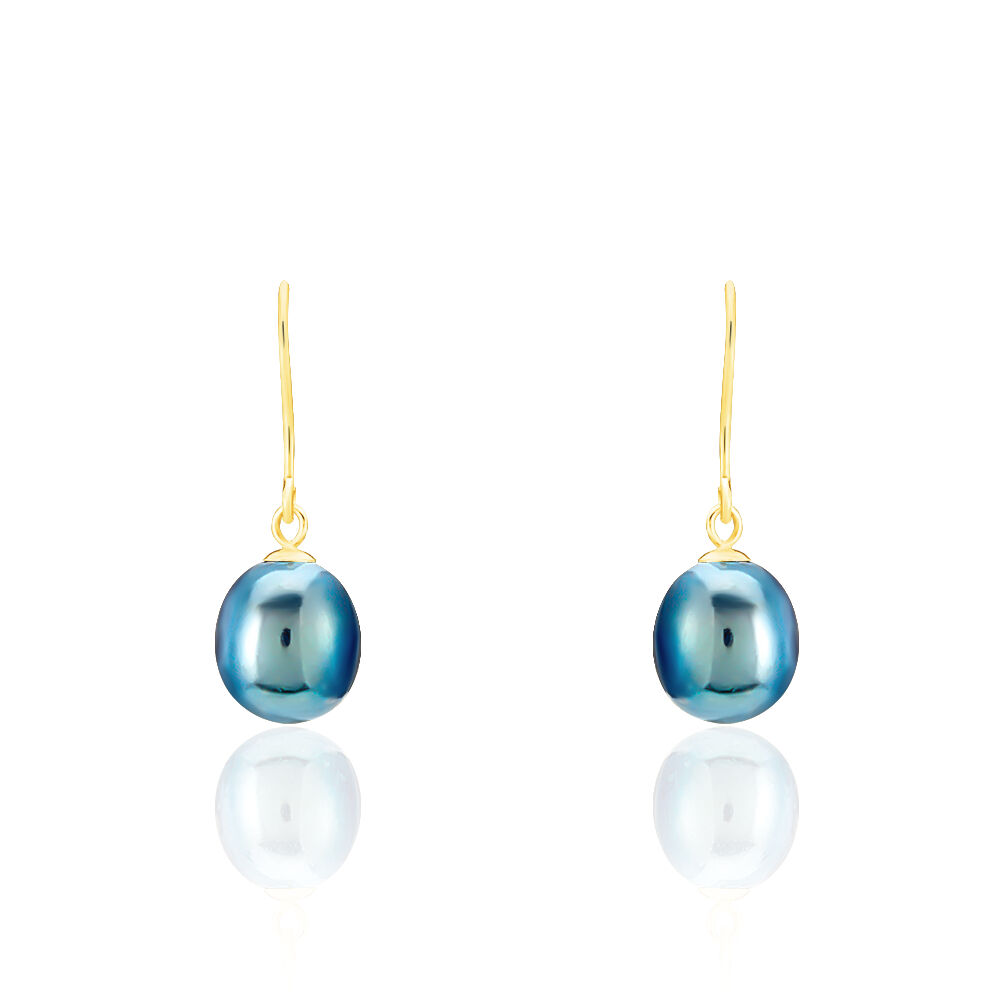 Boucles D'oreilles Pendantes Severiane Or Jaune Perle De Culture - Boucles d'oreilles mariage Femme | Marc Orian