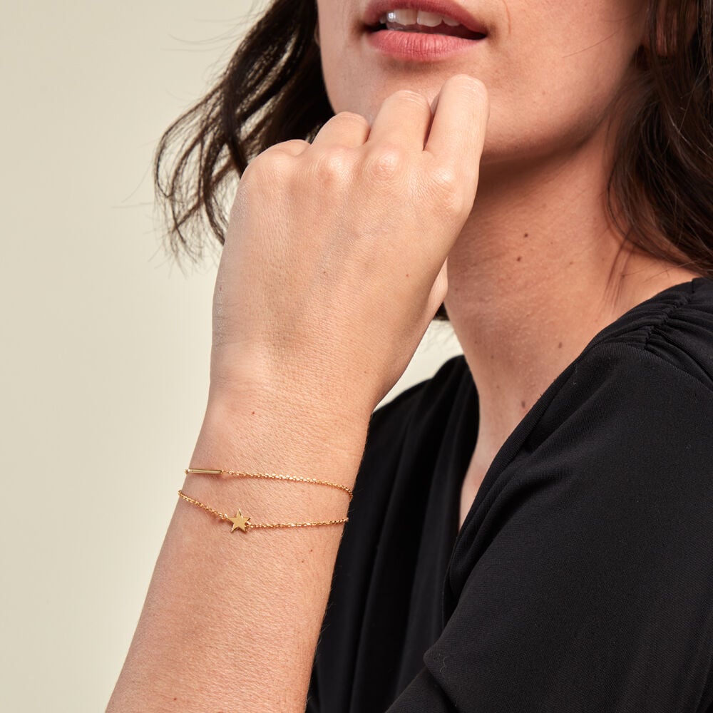 Bracelet Noema Plaqu&eacute; Or Jaune - Bracelets fantaisie Femme | Marc Orian