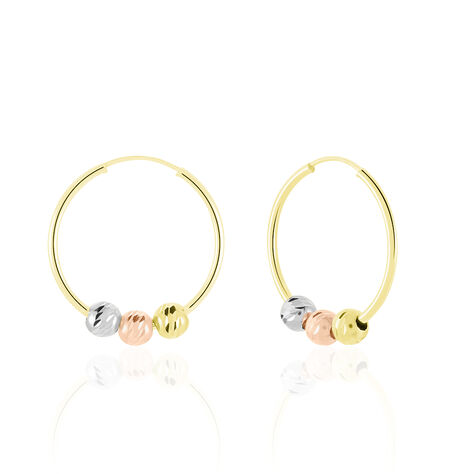 Cr&eacute;oles Eudocia Or Tricolore - Cr&eacute;oles Femme | Marc Orian