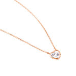 Collier Kadidjatou Or Rose Oxyde De Zirconium - Colliers solitaires Femme | Marc Orian