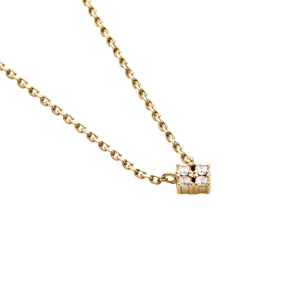 Collier éclat Perlé Plaqué Or Oxyde De Zirconium - Colliers avec pierres Femme | Marc Orian