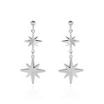 Boucles D'oreilles Puces Malhaut Argent Blanc - Pendantes Femme | Marc Orian