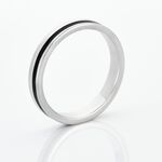 Alliance Dylis Argent Blanc - Alliances duo Homme | Marc Orian