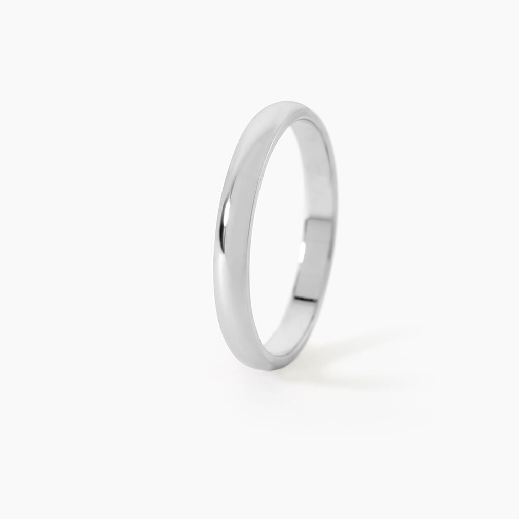 Aphroditia Demi Jonc Bombe Trouwring Wit Platina - Alliances duo Unisex | Marc Orian