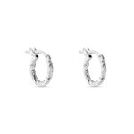 Cr&eacute;oles Djulia Argent Blanc - Cr&eacute;oles Femme | Marc Orian