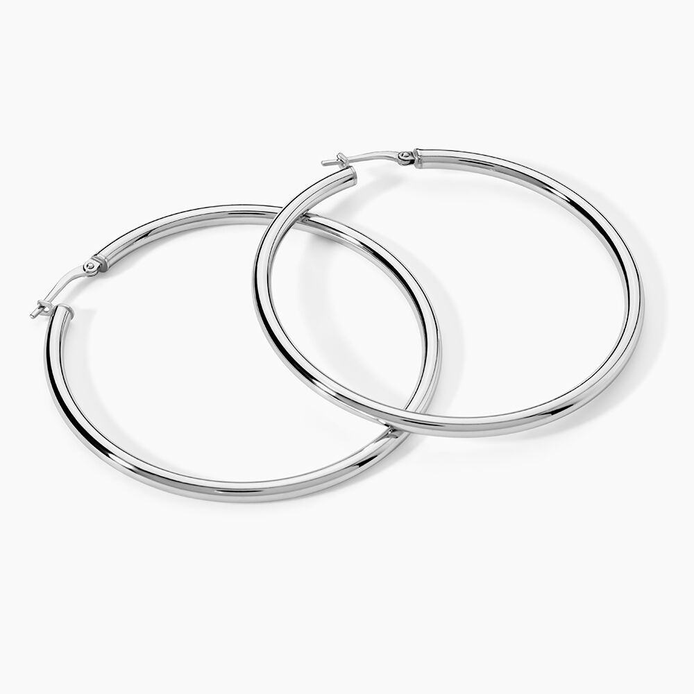 Cr&eacute;oles Argent Blanc Anne - Cr&eacute;oles Femme | Marc Orian