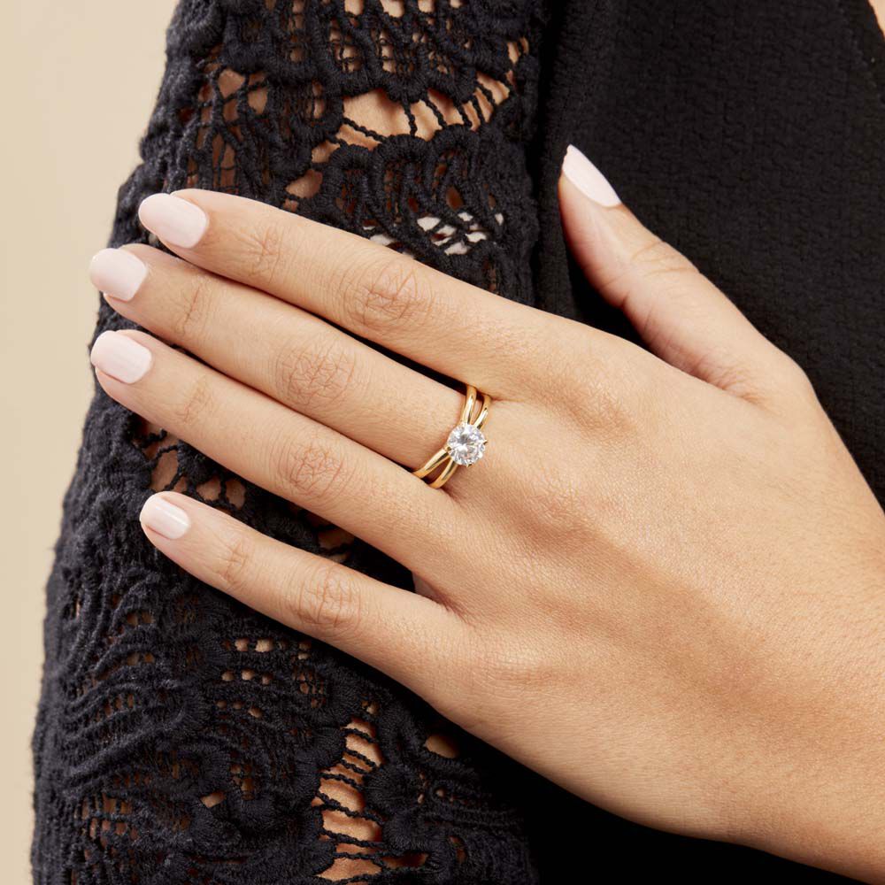 Bague Gen Plaqu&eacute; Or Oxyde De Zirconium - Bijoux fantaisie Femme | Marc Orian