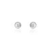 Boucles D'oreilles Puces Fidelia Boule Or Blanc - Puces Femme | Marc Orian