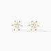 Boucles D'oreilles Puces Eleanor Fleur Or Jaune Oxyde De Zirconium - Puces Femme | Marc Orian