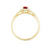 Bague Vladimir Or Jaune Rubis Diamants - Bagues vintage Femme | Marc Orian