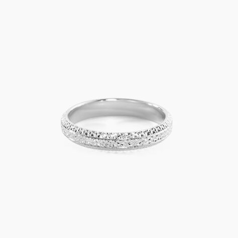 Alliance Multi Facettes Diamantee Or Blanc - Alliances duo Unisex | Marc Orian