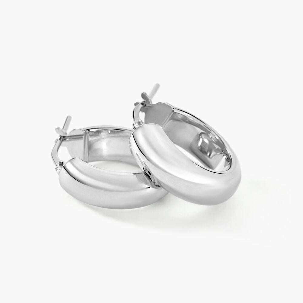 Créoles Oreli Argent Blanc - Créoles Femme | Marc Orian