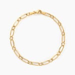 Bracelet Ophelio Maille Alternee 1/1 Or Jaune - Bracelets mailles Femme | Marc Orian