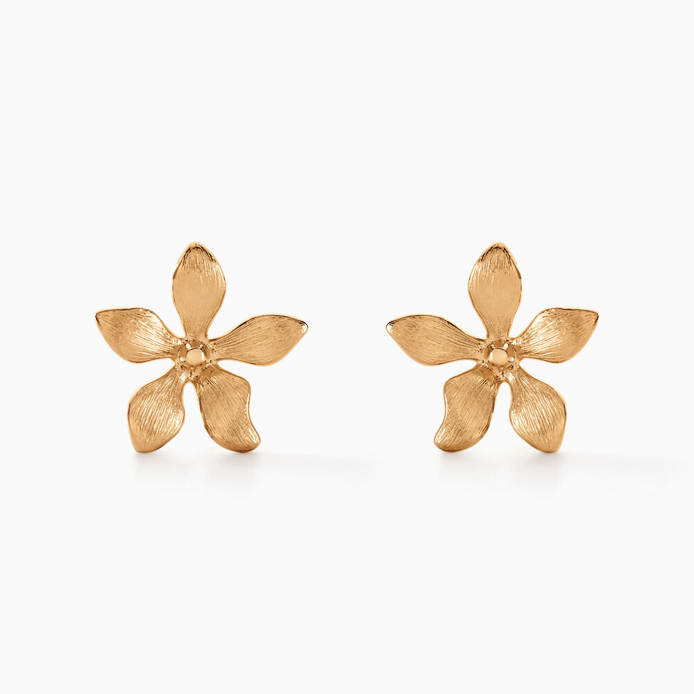 Boucles D'oreilles Puces Zinnia Plaqu&eacute; Or Jaune - Puces Femme | Marc Orian