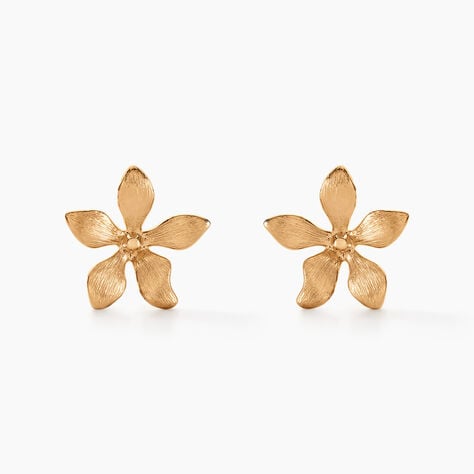 Boucles D'oreilles Puces Zinnia Plaqu&eacute; Or Jaune - Puces Femme | Marc Orian