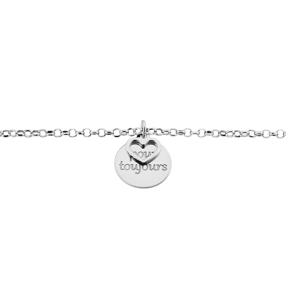 Bracelet Argent Blanc Ilie - Bracelets Medailles Femme | Marc Orian