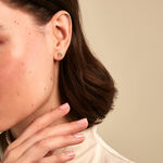 Boucles D'Oreilles Puces Valentyne Plaque Or Jaune Oxyde De Zirconium - Puces Femme | Marc Orian