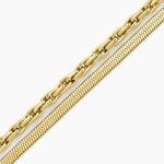 Bracelet Maddalena Acier Jaune - Bracelets mailles Femme | Marc Orian