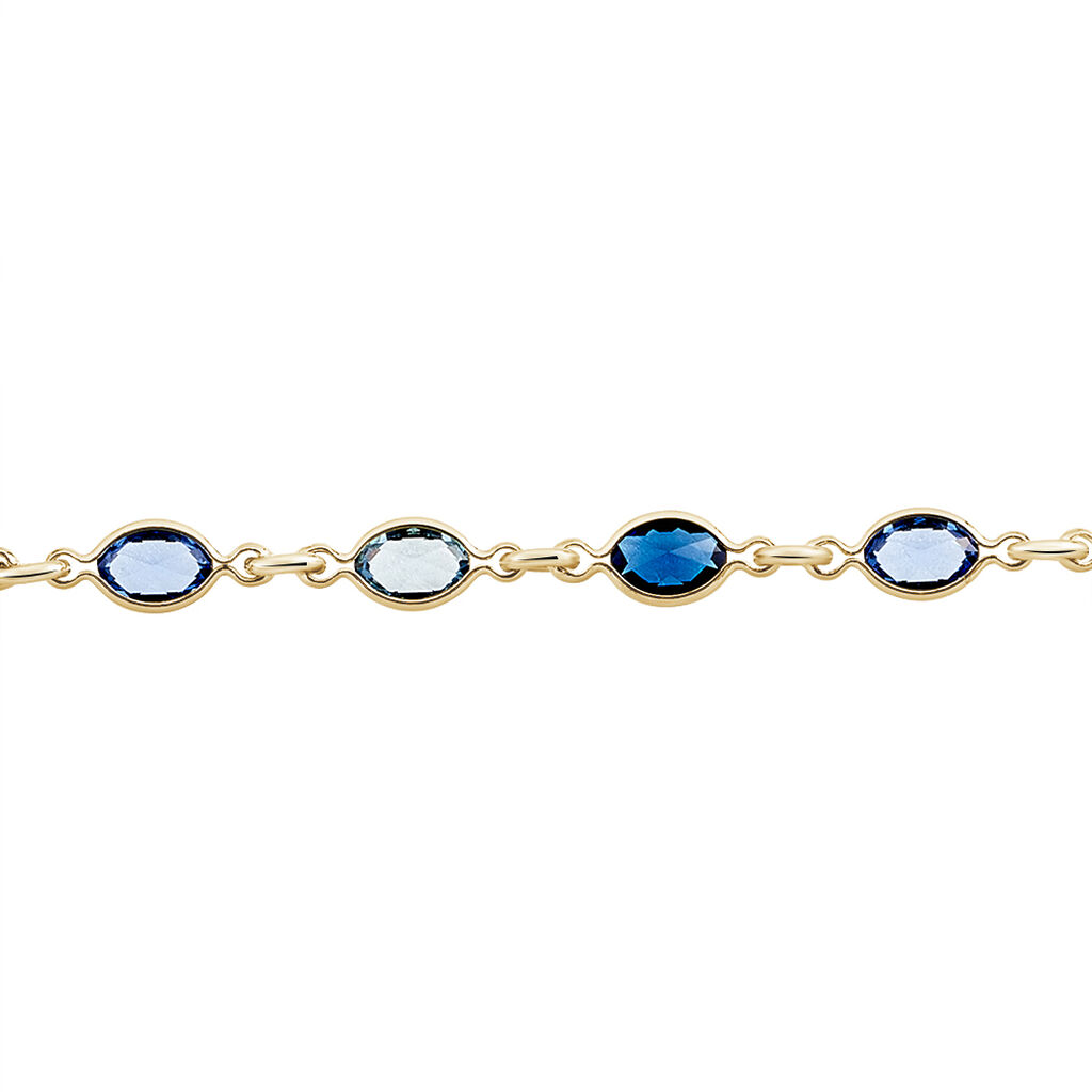 Bracelet Ilvaae Plaqué Or Jaune Pierre De Synthese - Bracelets chaînes Femme | Marc Orian