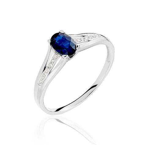 Bague Denise Or Blanc Saphir Et Diamant - Bagues Solitaire Femme | Marc Orian