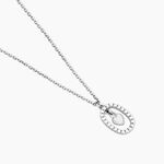 Collier Naly Argent Blanc Oxyde De Zirconium - Colliers avec pierres Femme | Marc Orian