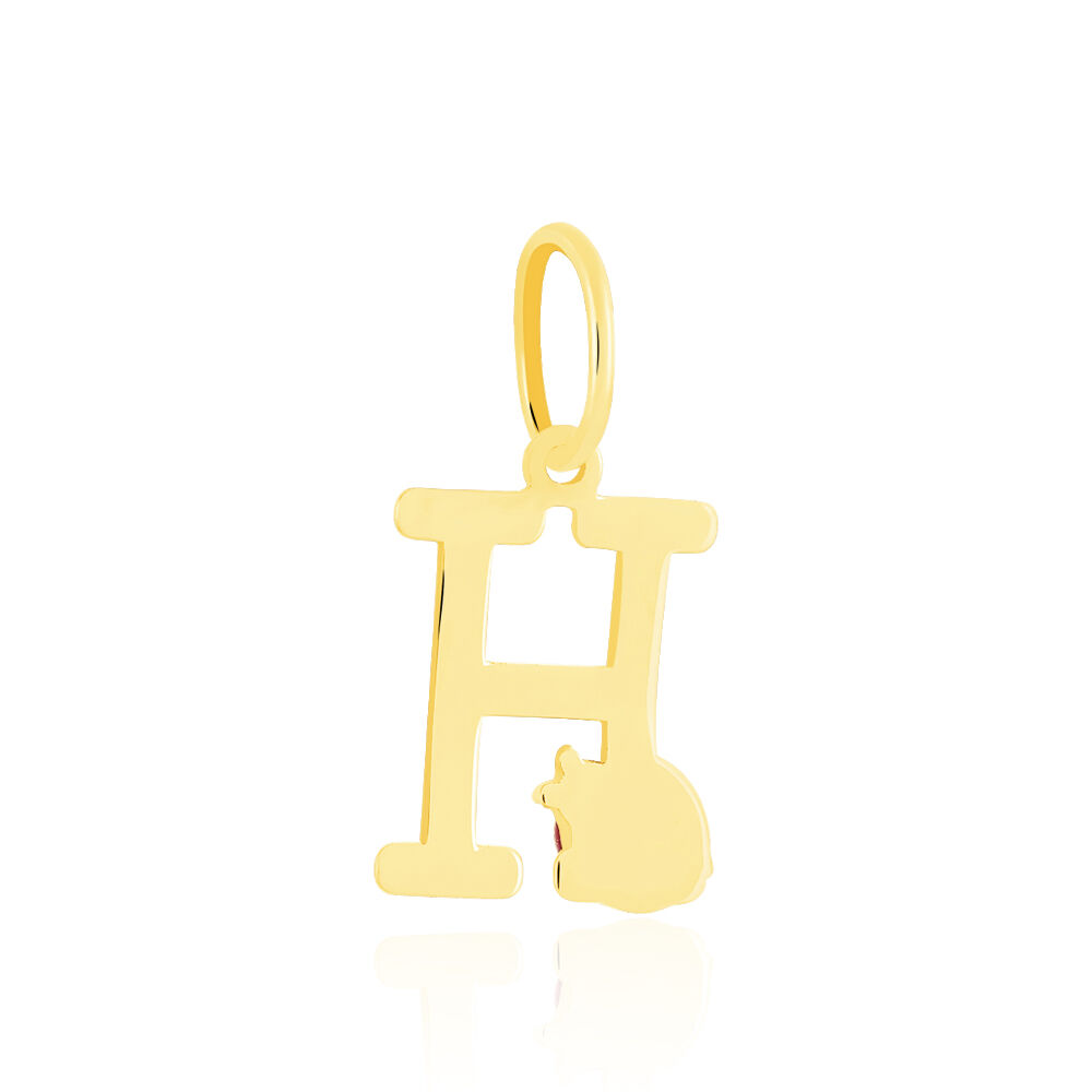 Pendentif Helidie Coccinelle Lettre Or Jaune - Pendentifs Enfant | Marc Orian