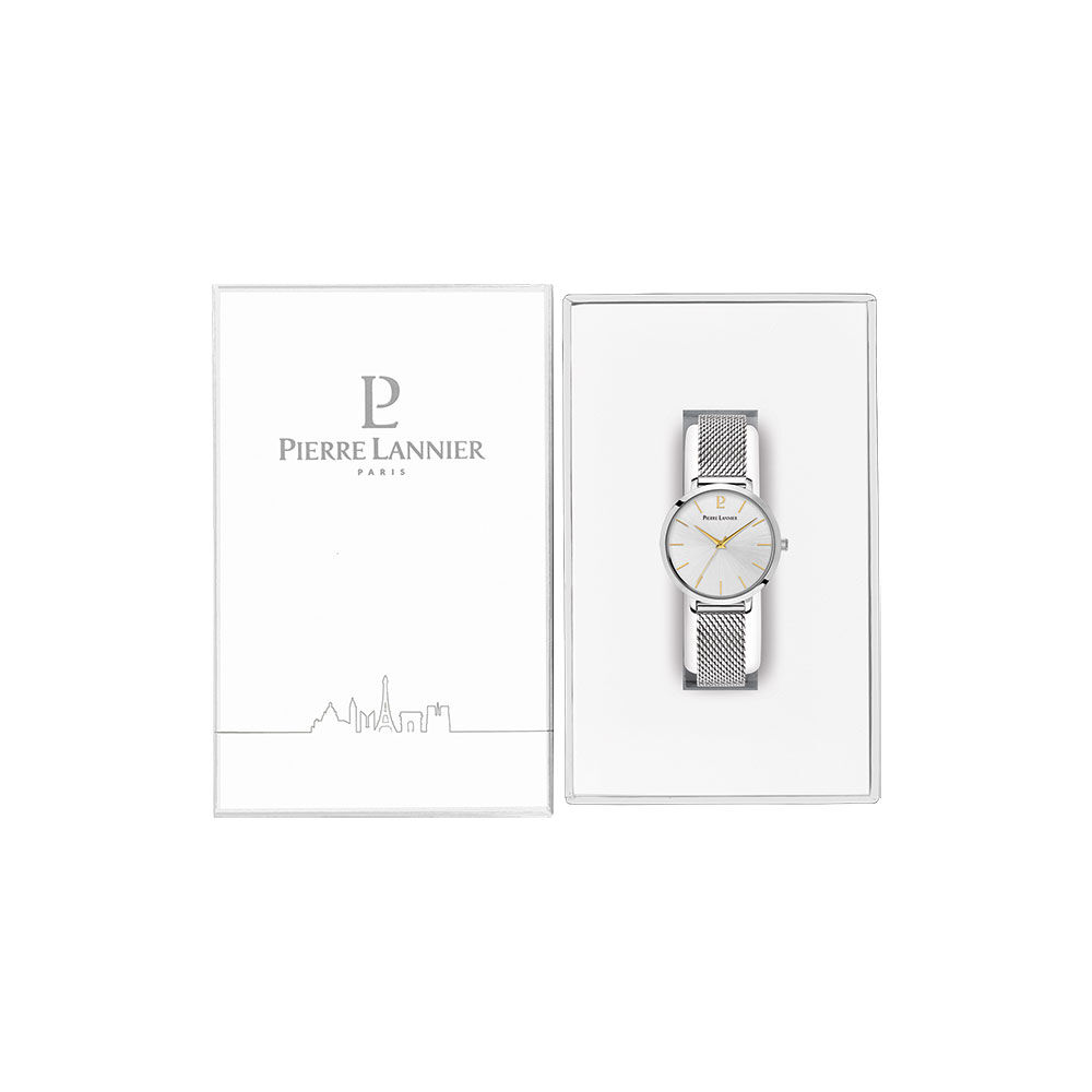 Montre Pierre Lannier Chouquette Argent&eacute; - Montres classiques Femme | Marc Orian