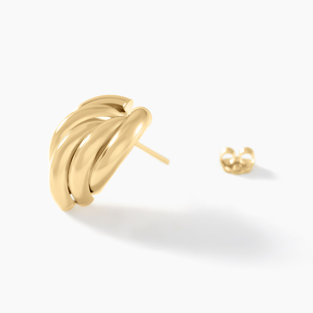 Boucles D'oreilles Or Jaune Verbena - Puces Femme | Marc Orian