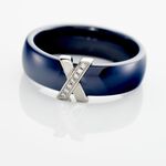 Bague Cronos Argent Blanc C&eacute;ramique Oxyde - Bijoux fantaisie Femme | Marc Orian