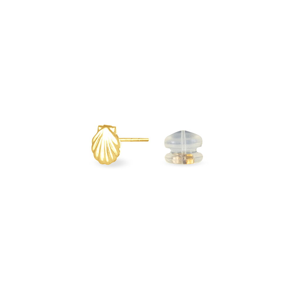 Boucles D'oreilles Puces Franzine Coquillage Or Jaune - Puces Femme | Marc Orian