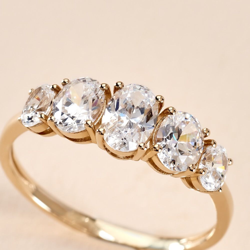 Bague Astarte Or Jaune Oxyde De Zirconium - Solitaires Femme | Marc Orian