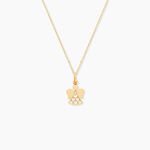 Pendentif Hallie Ange Dentelle Or Jaune - Pendentifs Enfant | Marc Orian