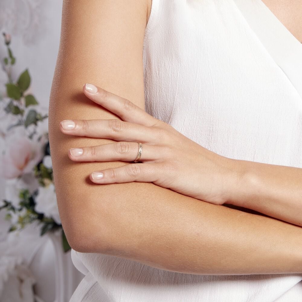 Alliance Marzelle Ruban Plat Or Bicolore - Alliances duo Unisex | Marc Orian