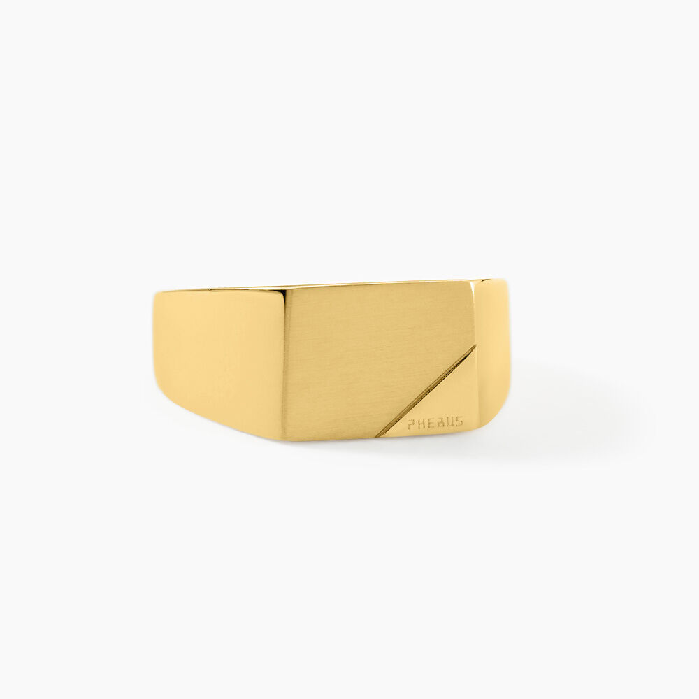 Chevali&egrave;re Phebus Him Classique Acier Jaune - Bijoux fantaisie Homme | Marc Orian