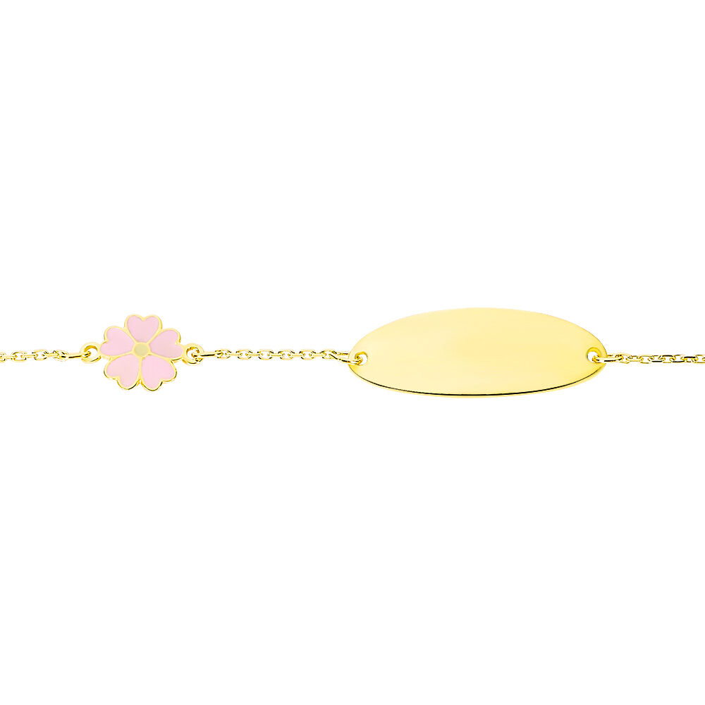 Bracelet Identité Gaspardine Maille Forçat Or Jaune - Gourmettes Enfant | Marc Orian