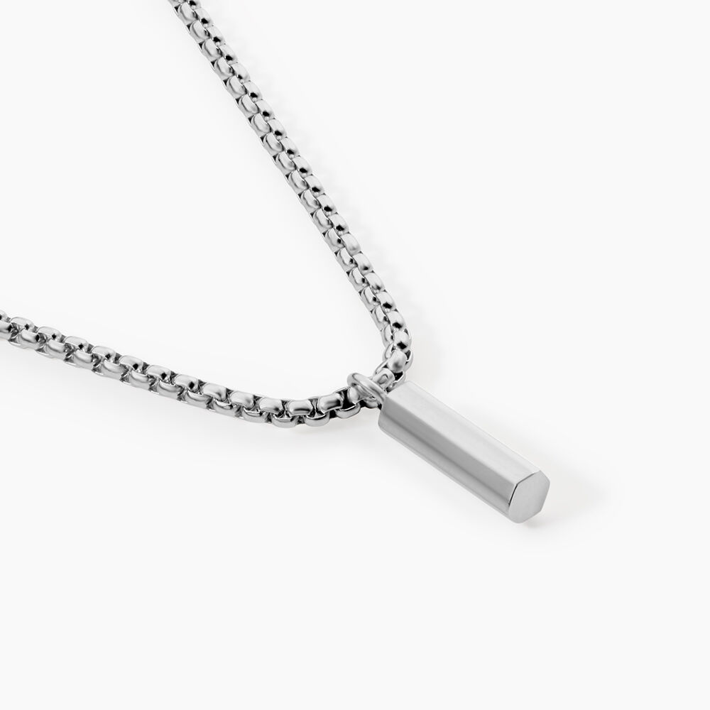 Collier Glacen Acier Blanc - Colliers fantaisie Homme | Marc Orian
