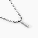 Collier Glacen Acier Blanc - Colliers fantaisie Homme | Marc Orian